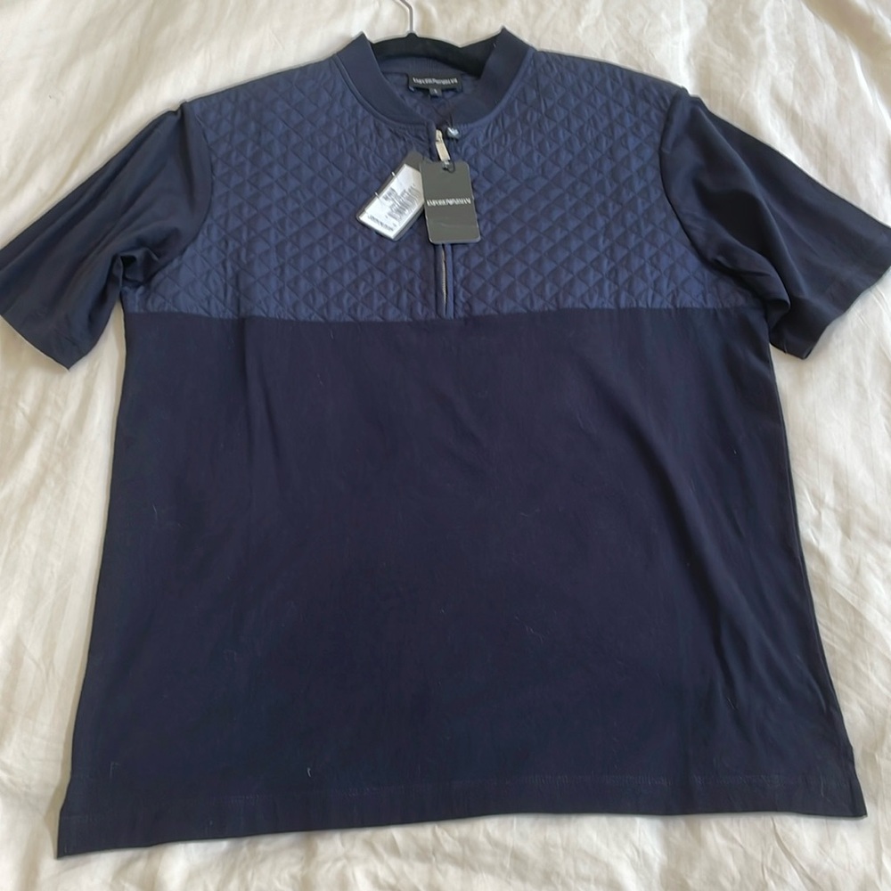 Emporio Armani Mens t shirt navy blue Size S
